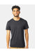Alternative 6005 Mens Organic Short Sleeve Crewneck T-Shirt Earth Coal Model Front