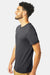 Alternative 6005 Mens Organic Short Sleeve Crewneck T-Shirt Earth Coal Grey Model Side