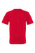 Bayside BA5070 Mens USA Made Short Sleeve Crewneck T-Shirt w/ Pocket Red Flat Back