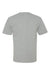 Bayside 5070 Mens USA Made Short Sleeve Crewneck T-Shirt w/ Pocket Dark Ash Grey Flat Back