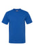 Bayside BA3015 Mens USA Made Short Sleeve Crewneck T-Shirt w/ Pocket Royal Blue Flat Front