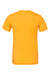 Bella + Canvas BC3001/3001 Mens Jersey Short Sleeve Crewneck T-Shirt Gold Flat Back