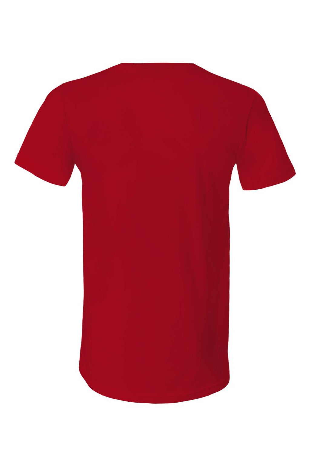 Bella + Canvas BC3005/3005 Mens Jersey Short Sleeve V-Neck T-Shirt Red Flat Back