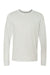 Bella + Canvas BC3501/3501 Mens Jersey Long Sleeve Crewneck T-Shirt Ash Grey Flat Front