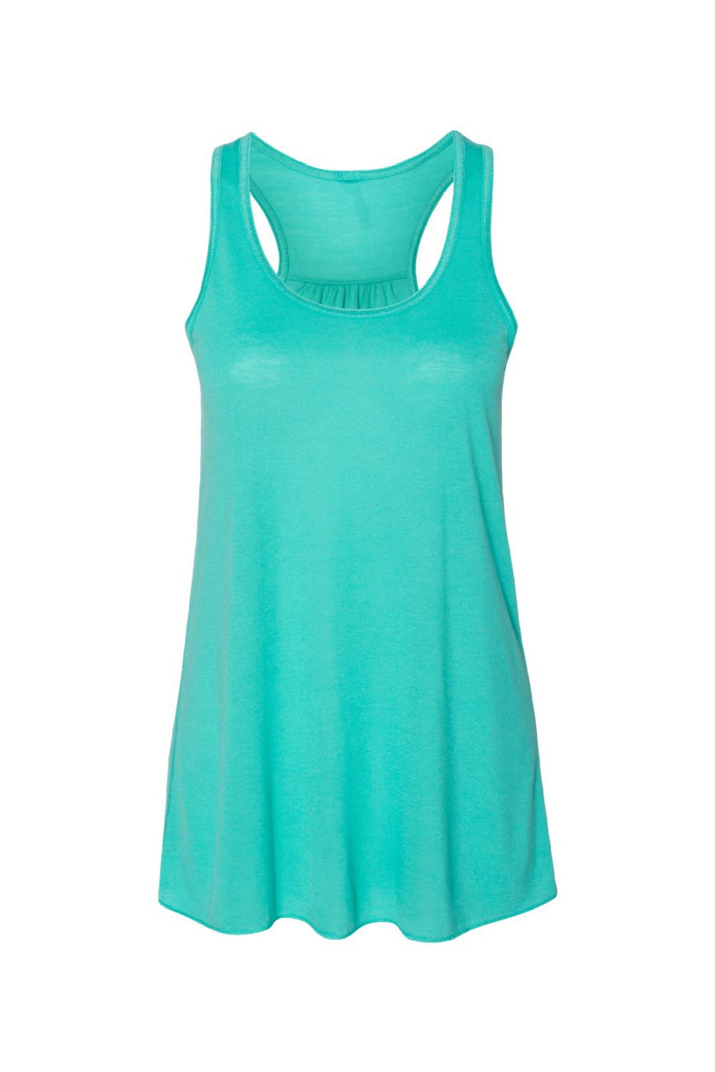 Bella + Canvas BC8800/8800 Womens Flowy Tank Top Teal Green Flat Front