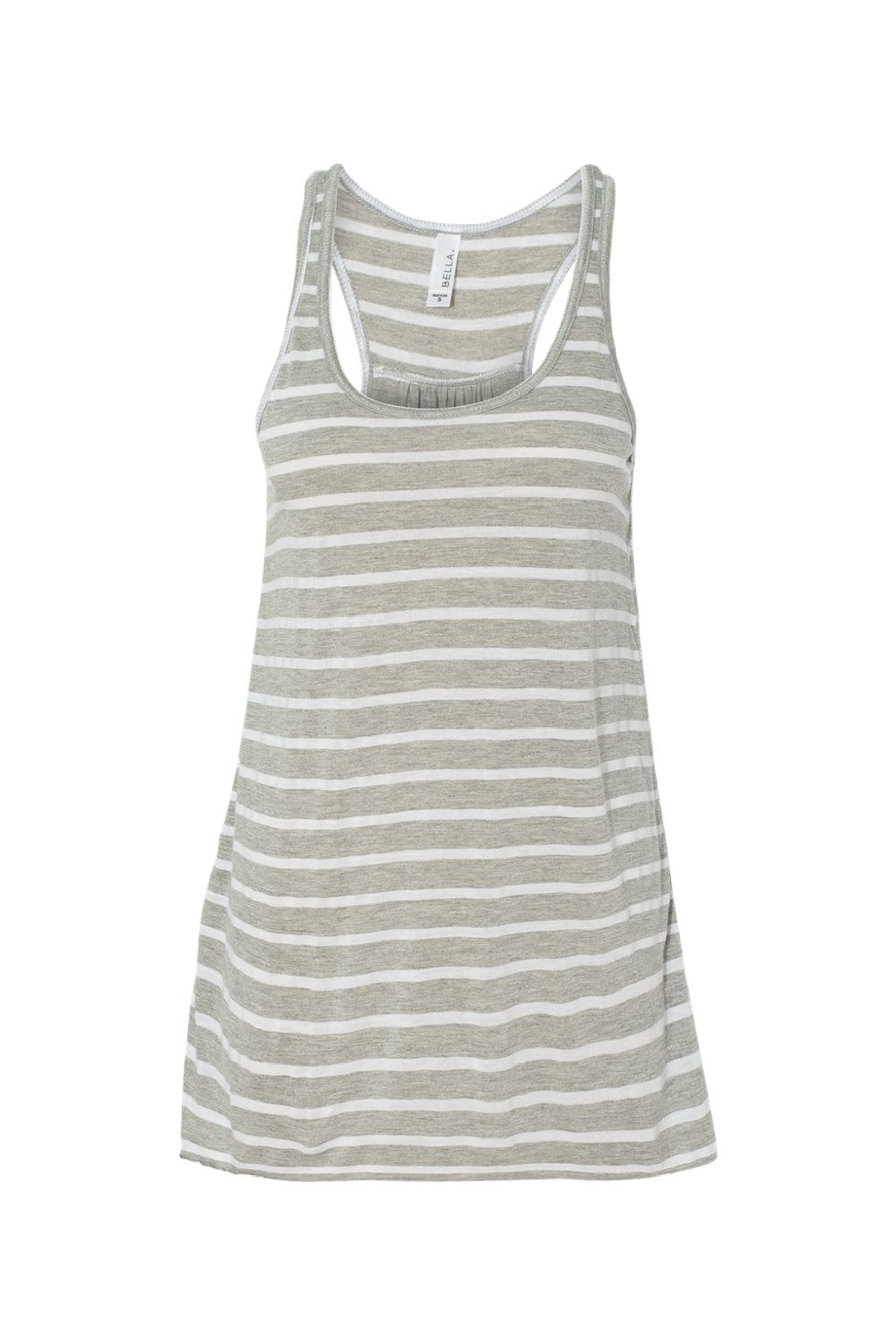Bella + Canvas BC8800/8800 Womens Flowy Tank Top Heather Grey/White Flat Front
