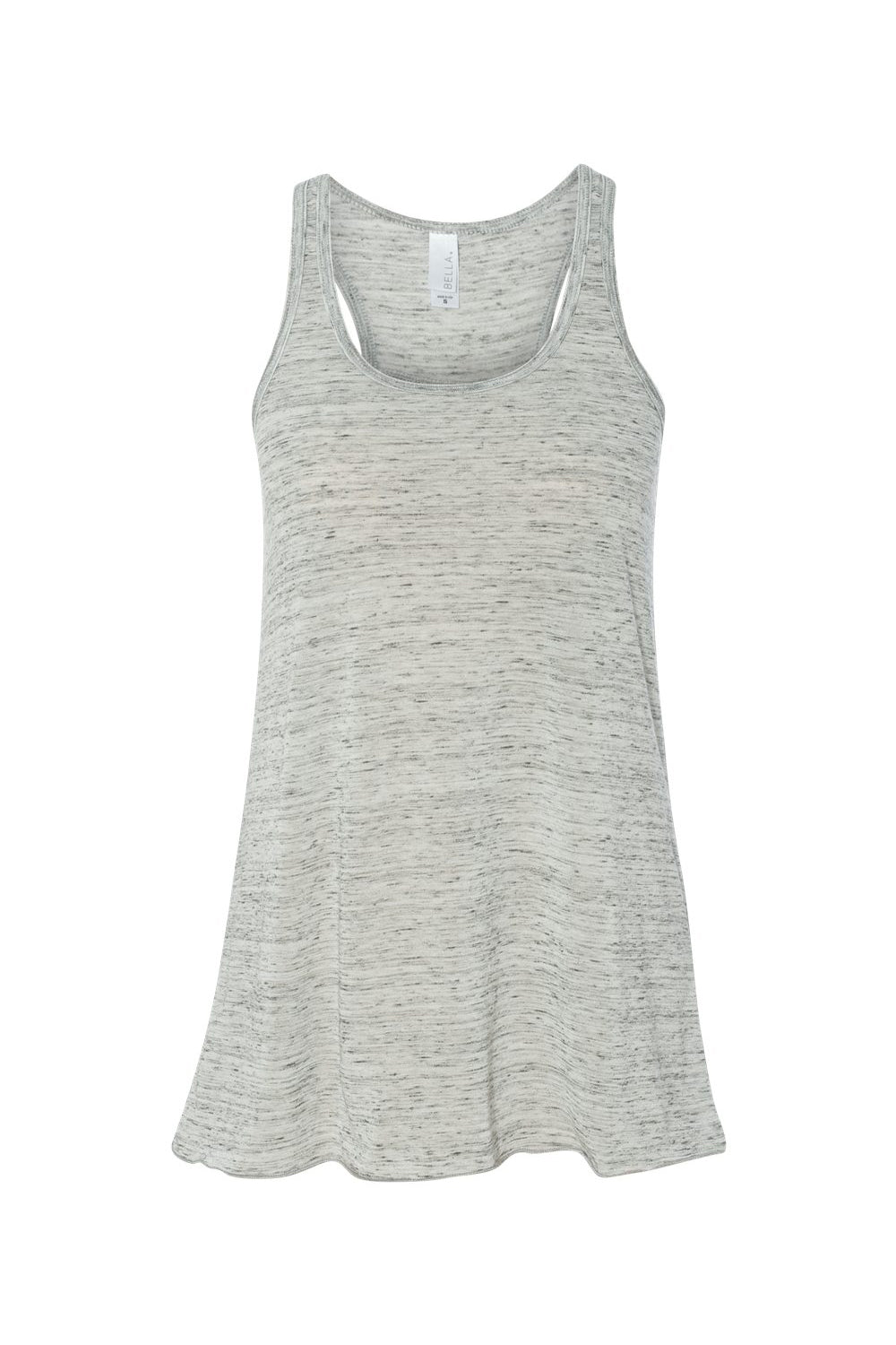 Bella + Canvas BC8800/B8800/8800 Womens Flowy Tank Top White Marble Flat Front