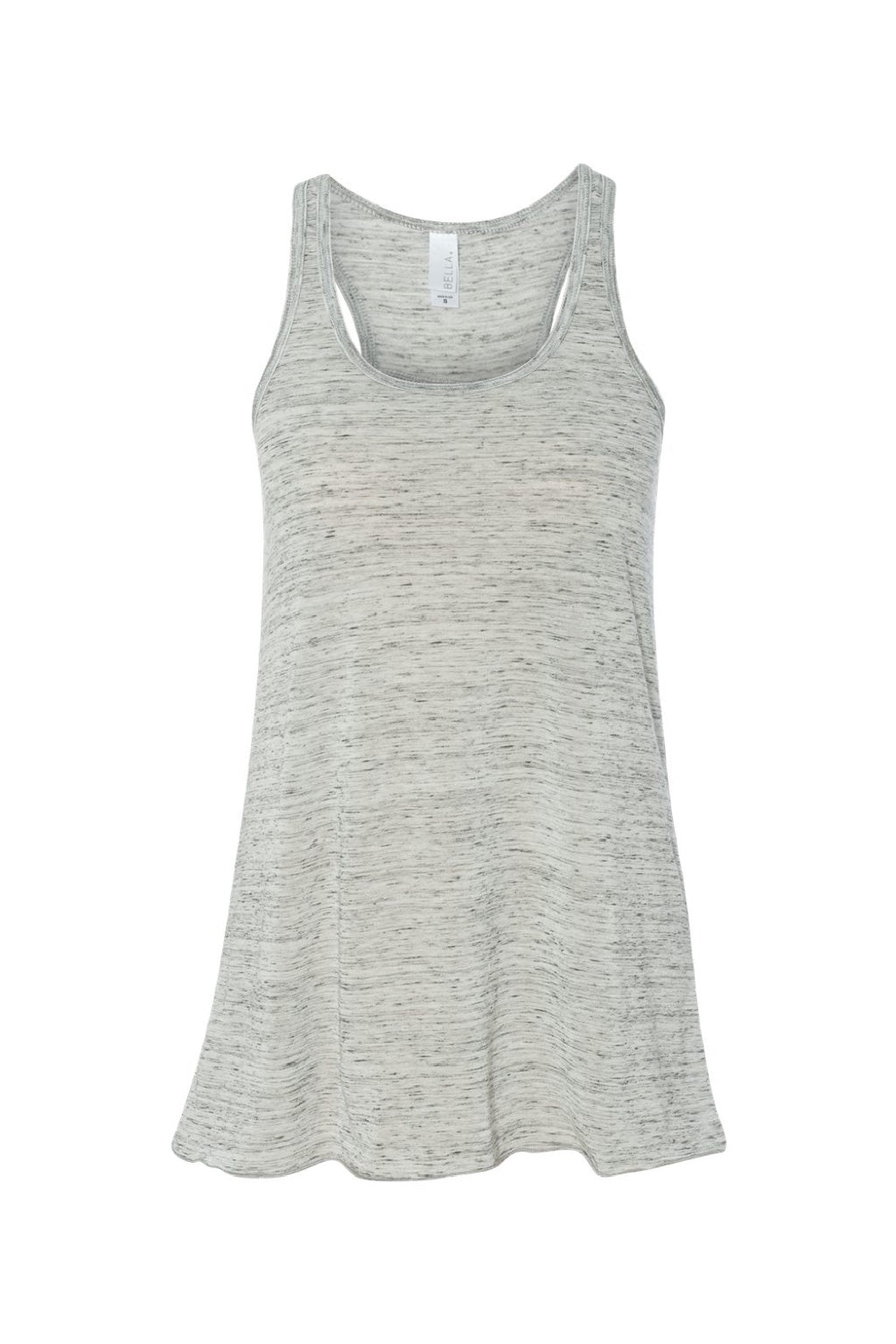 Bella + Canvas BC8800/8800 Womens Flowy Tank Top White Marble Flat Front