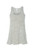 Bella + Canvas BC8800/8800 Womens Flowy Tank Top White Marble Flat Front