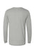 Bella + Canvas BC3513/3513 Mens Jersey Long Sleeve Crewneck T-Shirt Heather Grey Flat Back