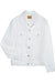 Threadfast Apparel 370J Mens Button Down Denim Jacket Off White Flat Front