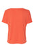 Bella + Canvas 8815 Womens Slouchy Short Sleeve V-Neck T-Shirt Coral Flat Back