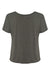 Bella + Canvas BC8816/8816 Womens Slouchy Short Sleeve Wide Neck T-Shirt Heather Dark Grey Flat Back