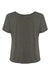 Bella + Canvas BC8816/8816 Womens Slouchy Short Sleeve Wide Neck T-Shirt Heather Dark Grey Flat Back
