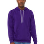 Bella + Canvas Mens Sponge Fleece Hooded Sweatshirt Hoodie - Team Purple