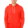 Bella + Canvas Mens Sponge Fleece Hooded Sweatshirt Hoodie - Poppy Red