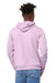 Bella + Canvas BC3719/3719 Mens Sponge Fleece Hooded Sweatshirt Hoodie Lilac Model Back