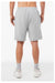 Bella + Canvas BC3724/3724 Mens Shorts w/ Pockets Heather Grey Model Back