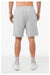 Bella + Canvas 3724 Mens Shorts w/ Pockets Heather Grey Model Back