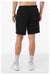 Bella + Canvas BC3724/3724 Mens Shorts w/ Pockets Black Model Back