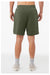 Bella + Canvas BC3724/3724 Mens Shorts w/ Pockets Military Green Model Back
