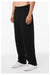 Bella + Canvas 3725 Mens Straight Leg Sweatpants w/ Pockets Black Model Side
