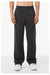 Bella + Canvas BC3725/3725 Mens Straight Leg Sweatpants w/ Pockets Heather Dark Grey Model Front