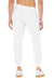 Bella + Canvas BC3727 Mens Jogger Sweatpants w/ Pockets White Model Back