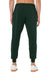 Bella + Canvas BC3727/3727 Mens Jogger Sweatpants w/ Pockets Forest Green Model Back