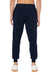 Bella + Canvas BC3727/3727 Mens Jogger Sweatpants w/ Pockets Navy Blue Model Back