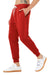 Bella + Canvas BC3727 Mens Jogger Sweatpants w/ Pockets Red Model 3Q