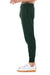 Bella + Canvas BC3727/3727 Mens Jogger Sweatpants w/ Pockets Forest Green Model Side