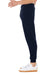 Bella + Canvas BC3727 Mens Jogger Sweatpants w/ Pockets Navy Blue Model Side