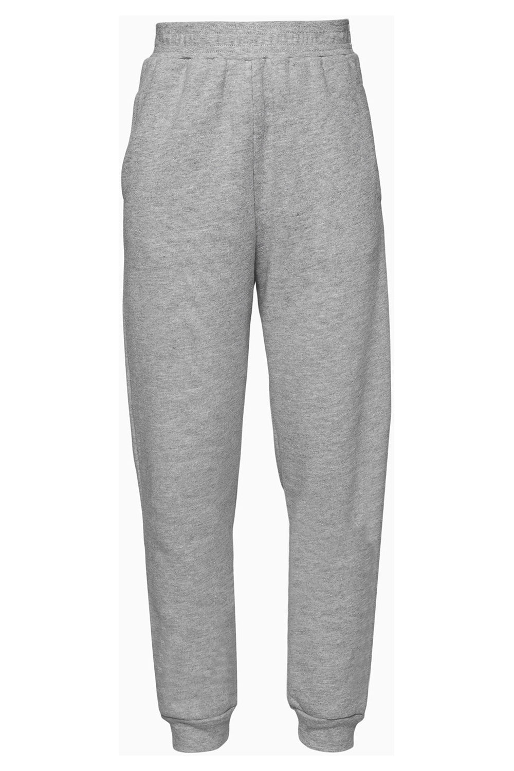 Bella + Canvas 3727Y Youth Jogger Sweatpants Heather Grey Flat Front