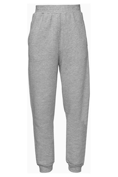 Bella + Canvas 3727Y Youth Jogger Sweatpants Heather Grey Flat Front