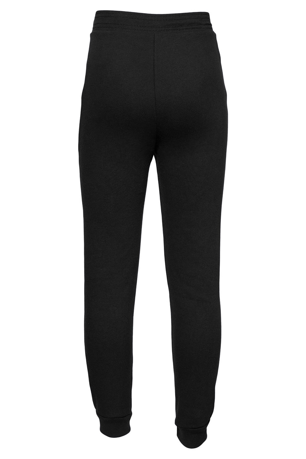 Bella + Canvas 3727Y Youth Jogger Sweatpants Black Flat Back