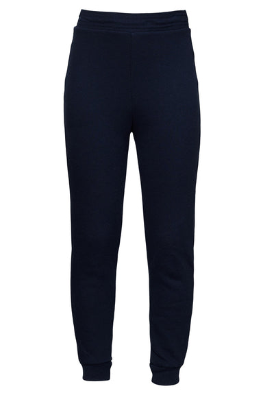 Bella + Canvas 3727Y Youth Jogger Sweatpants Navy Blue Flat Front