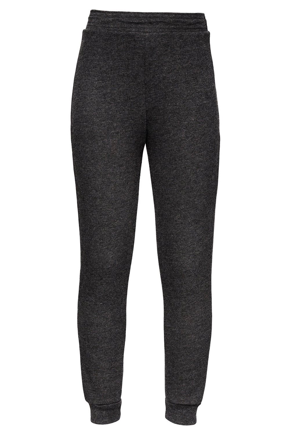 Bella + Canvas 3727Y Youth Jogger Sweatpants Heather Dark Grey Flat Front