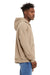 Bella + Canvas BC3729/3729 Mens Sponge Fleece Hooded Sweatshirt Hoodie Tan Model Side