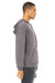 Bella + Canvas BC3729/3729 Mens Sponge Fleece Hooded Sweatshirt Hoodie Storm Grey Model Side