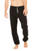 Bella + Canvas 3737 Mens Sponge Fleece Scrunch Sweatpants Black Model Front
