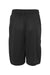 Badger 4119 Mens B-Core Moisture Wicking Shorts w/ Pockets Black Flat Back