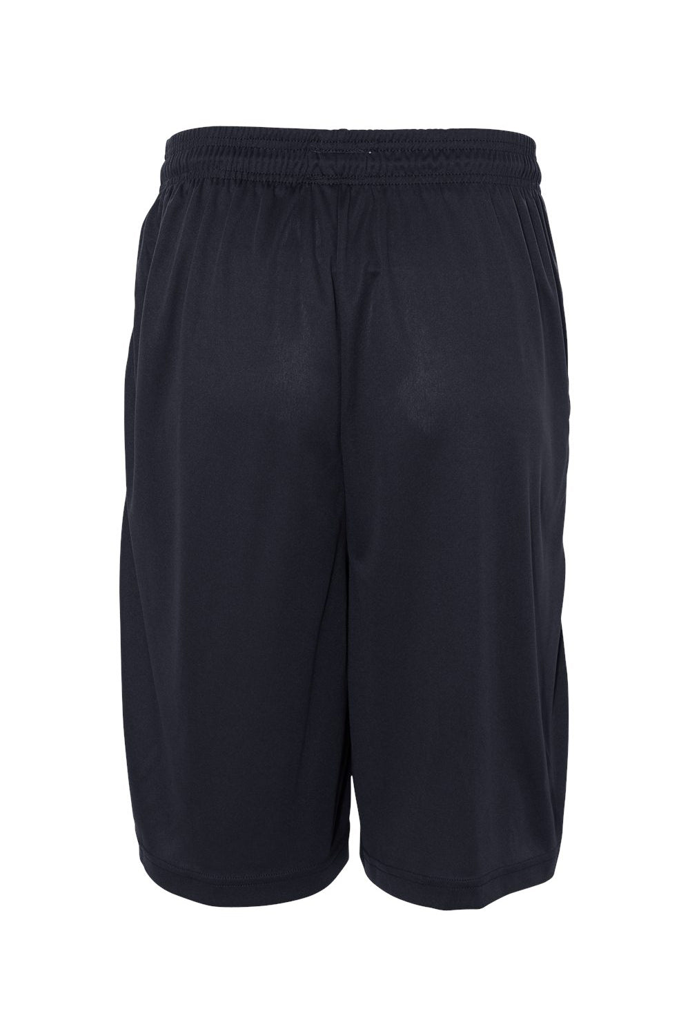 Badger 4119 Mens B-Core Moisture Wicking Shorts w/ Pockets Navy Blue Flat Back