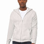 Bella + Canvas Mens Fleece Full Zip Hooded Sweatshirt Hoodie - Vintage White