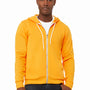 Bella + Canvas Mens Fleece Full Zip Hooded Sweatshirt Hoodie - Gold