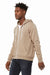 Bella + Canvas BC3739/3739 Mens Fleece Full Zip Hooded Sweatshirt Hoodie Tan Model 3Q