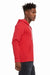 Bella + Canvas BC3739/3739 Mens Fleece Full Zip Hooded Sweatshirt Hoodie Heather Red Model Side