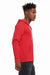Bella + Canvas BC3739/3739 Mens Fleece Full Zip Hooded Sweatshirt Hoodie w/ Pockets Heather Red Model Side
