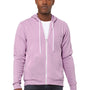 Bella + Canvas Mens Fleece Full Zip Hooded Sweatshirt Hoodie - Lilac