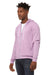 Bella + Canvas BC3739/3739 Mens Fleece Full Zip Hooded Sweatshirt Hoodie Lilac Model 3Q